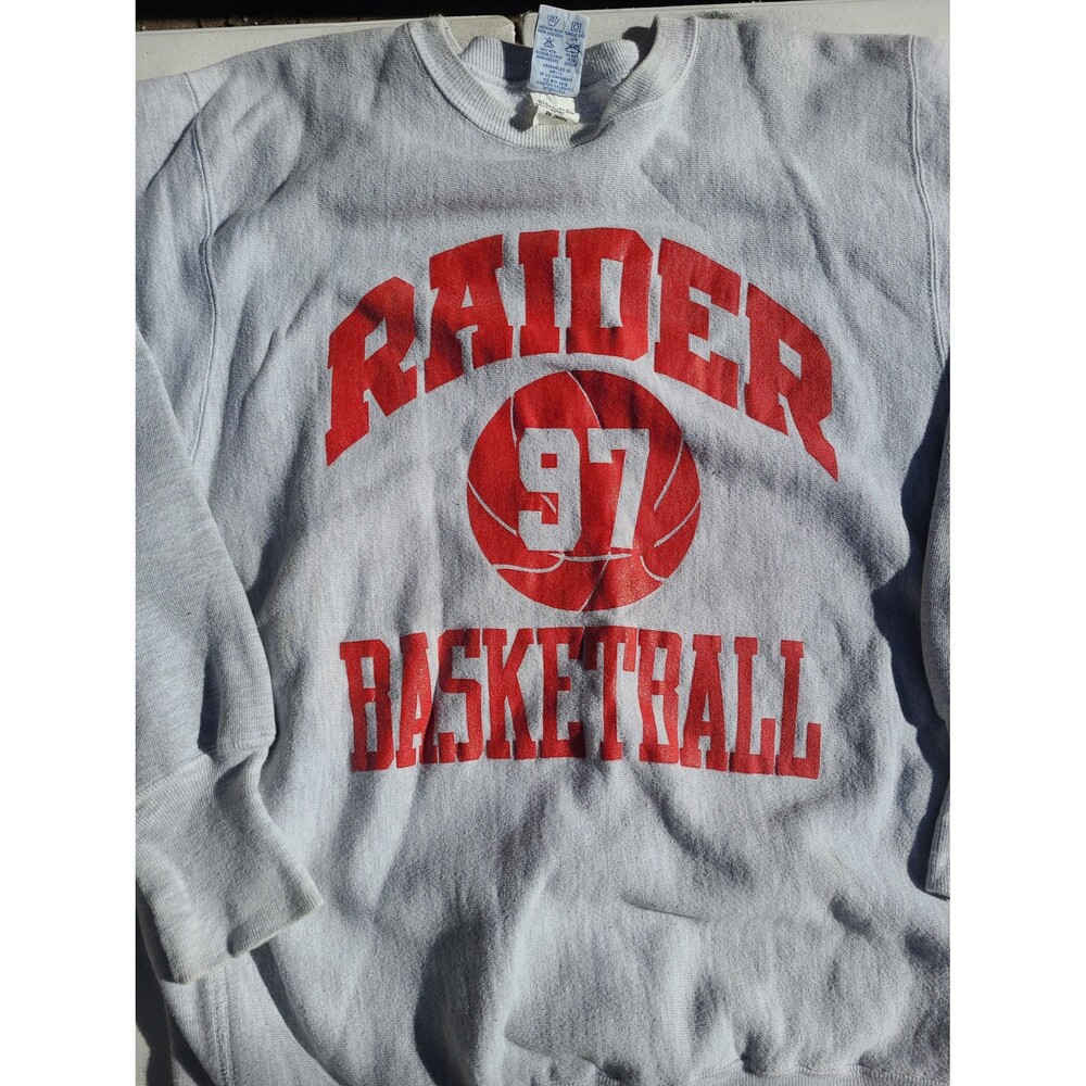 Vintage Champion Reverse Weave Raiders Crewneck Sweatshirt